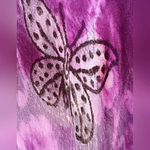 Greater Good Sundress Swim Cover-up Purple Tie Dye PLUS 1X 2X XXL Hippie - Picture 4 of 11